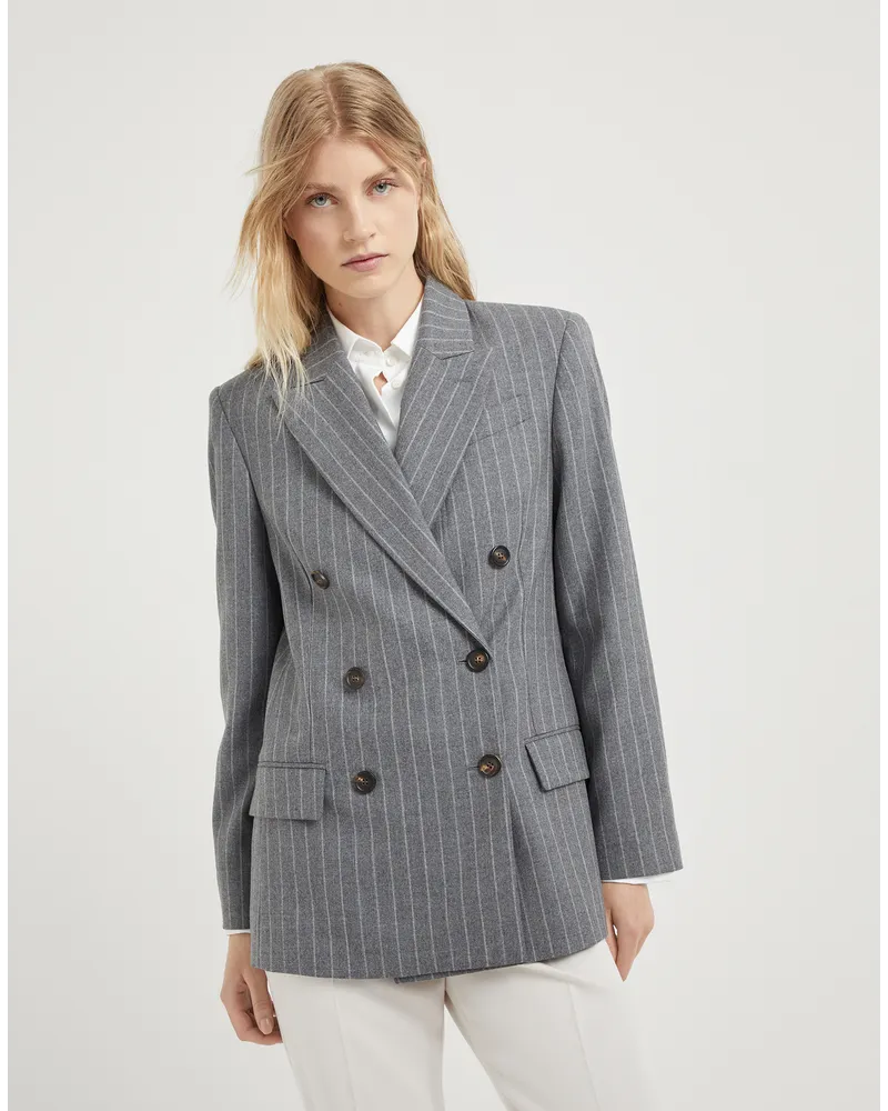 Brunello Cucinelli Blazer Grau