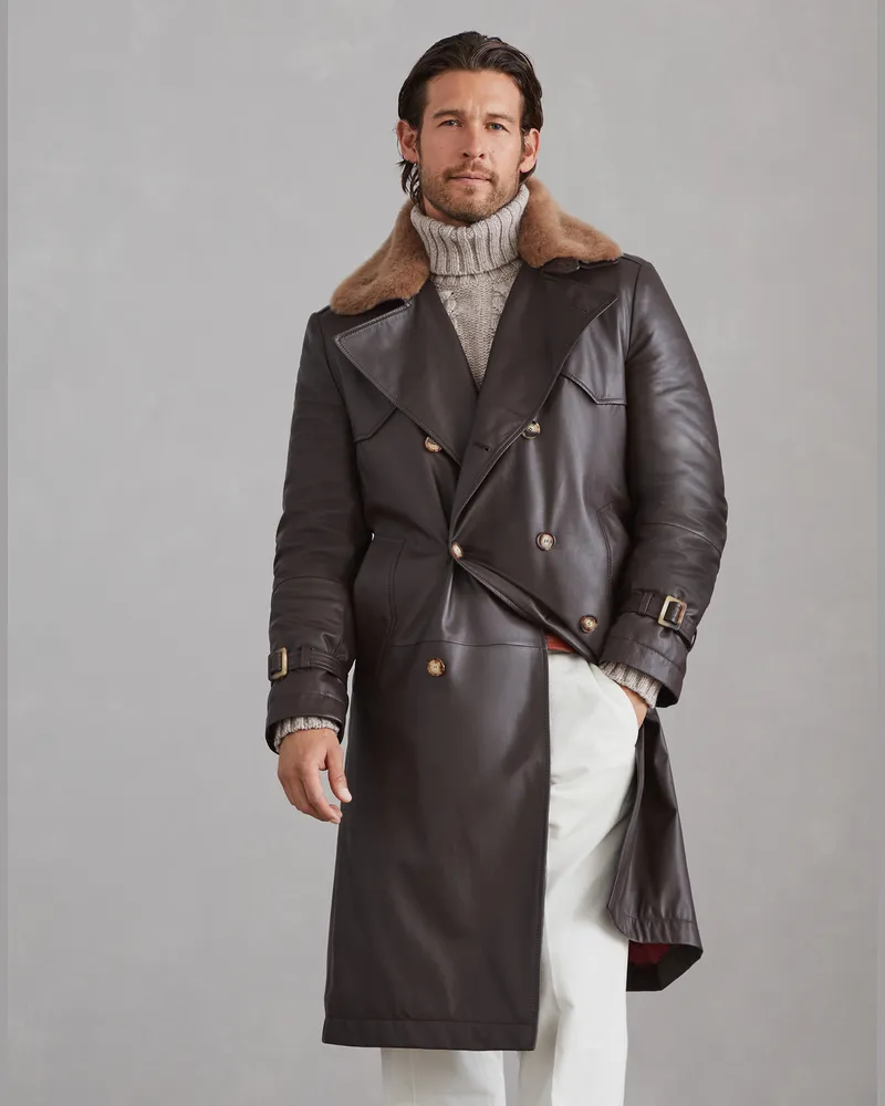 Brunello Cucinelli Leder Braun