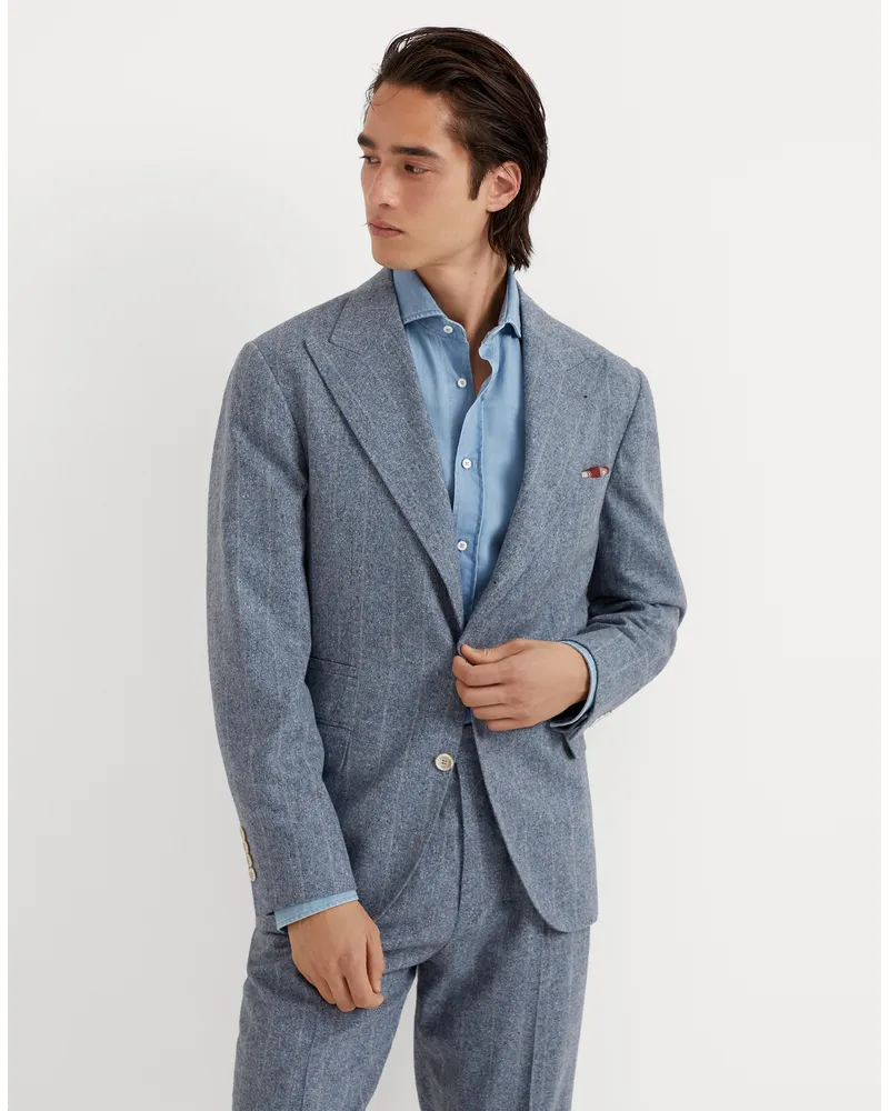 Brunello Cucinelli Einreihiger Blazer Blau