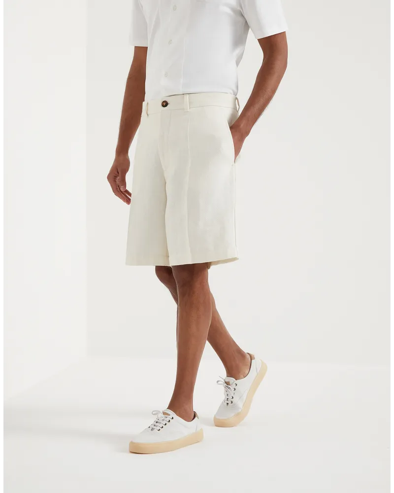 Brunello Cucinelli Bermuda-Shorts Weiß