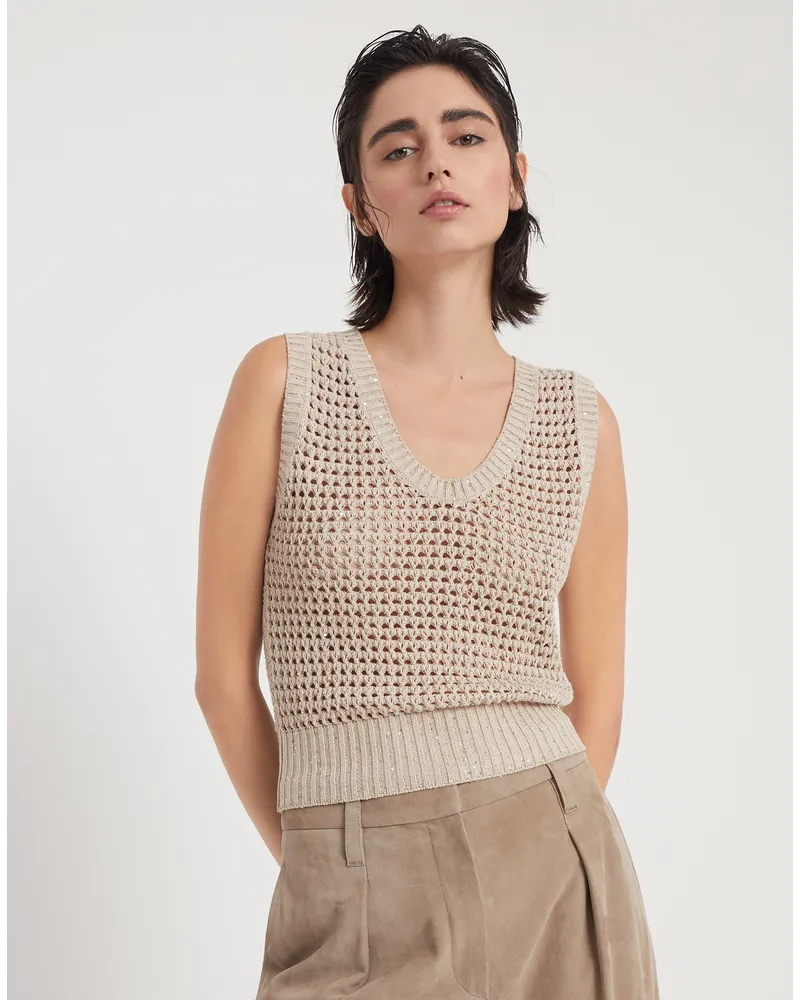 Brunello Cucinelli Stricktop Beige