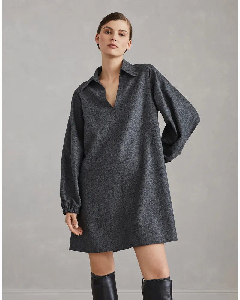 Brunello Cucinelli Kurzes Kleid Grau