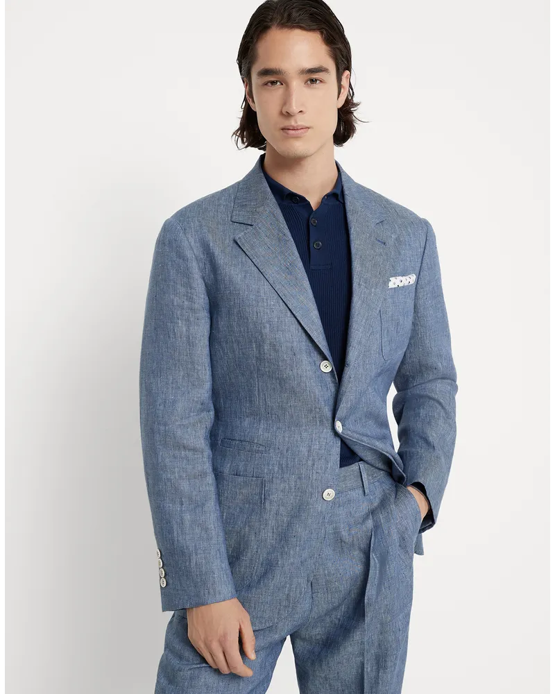 Brunello Cucinelli Einreihiger Blazer Blau