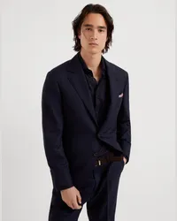 Brunello Cucinelli Einreihiger Blazer Blau