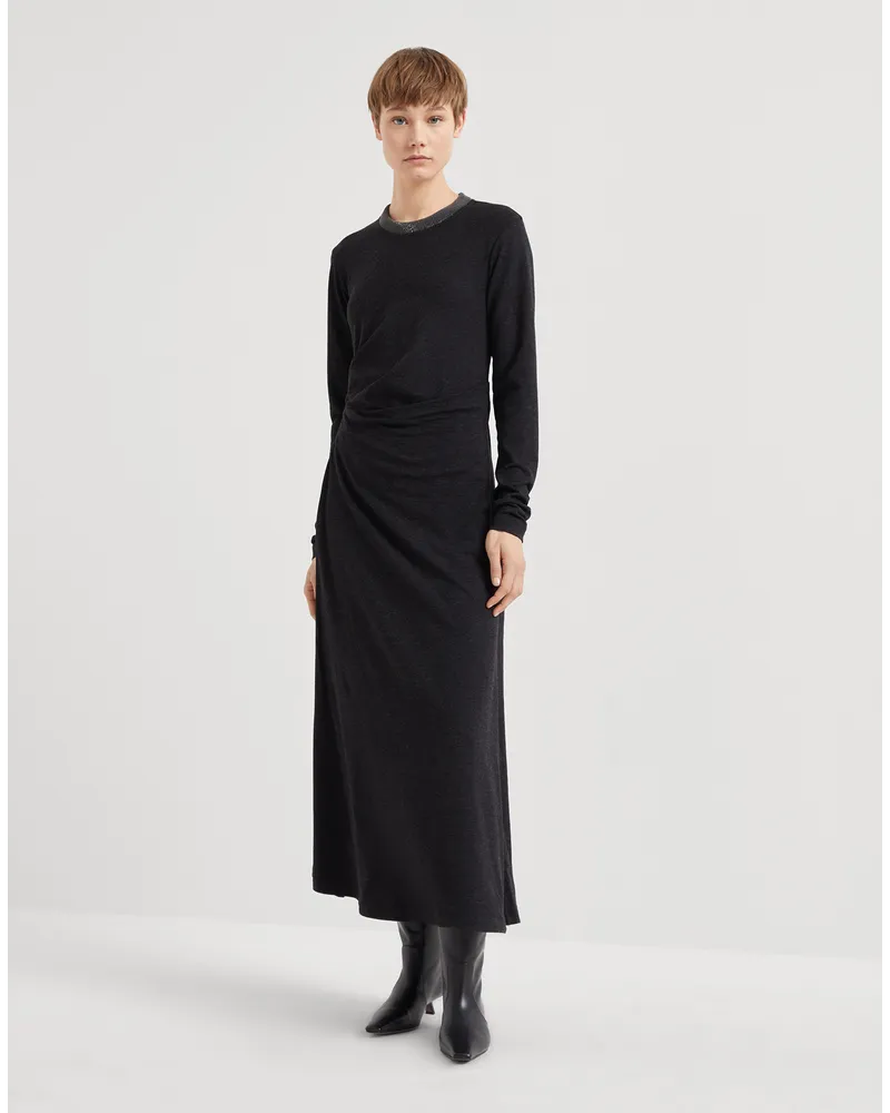 Brunello Cucinelli Abendkleid Schwarz