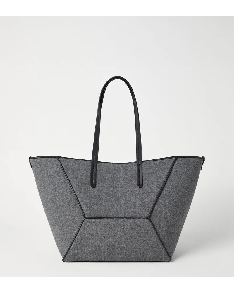 Brunello Cucinelli Shopper Grau