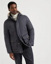 Brunello Cucinelli Daunenjacke Grau