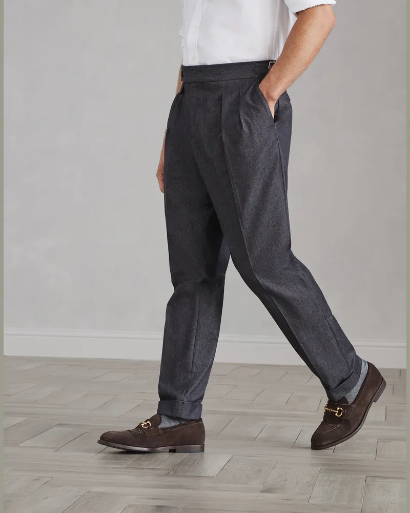 Brunello Cucinelli Bundfaltenhose Grau