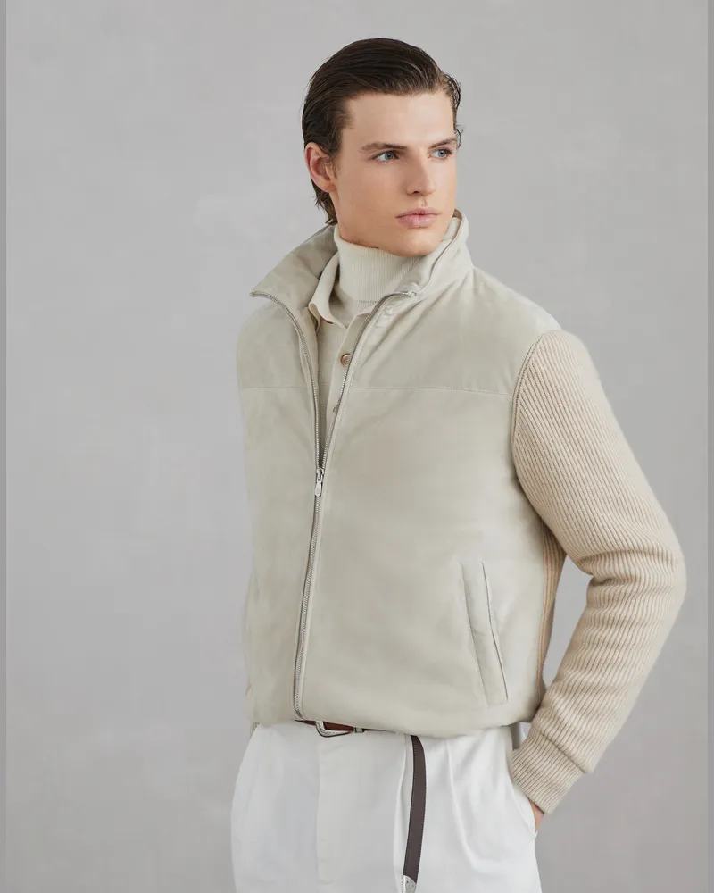 Brunello Cucinelli Leder Beige