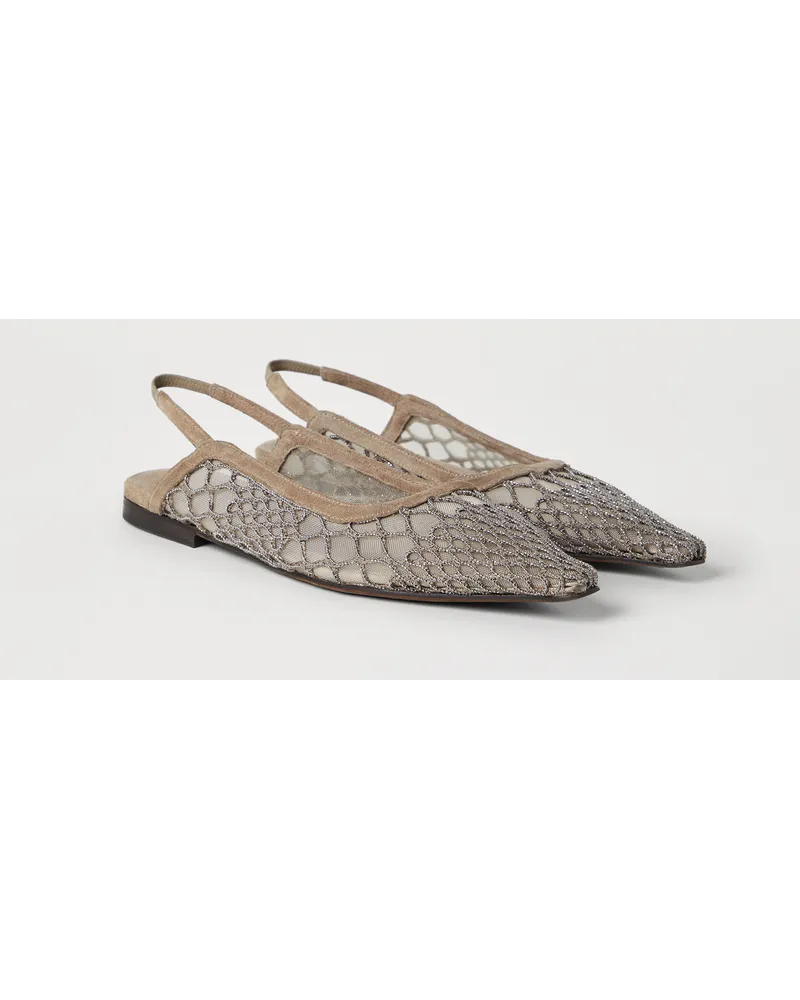 Brunello Cucinelli Ballerinas Braun