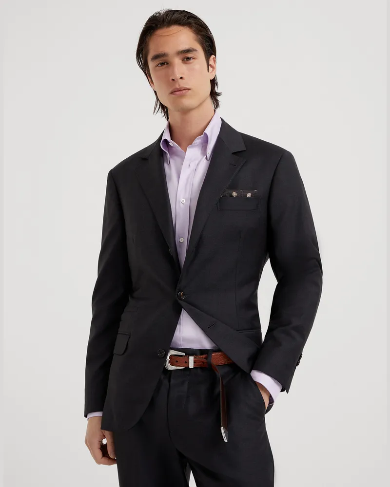 Brunello Cucinelli Einreihiger Blazer Grau