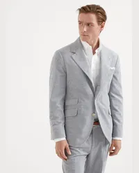 Brunello Cucinelli Einreihiger Blazer Grau