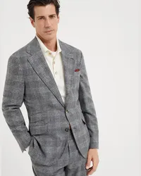 Brunello Cucinelli Einreihiger Blazer Grau