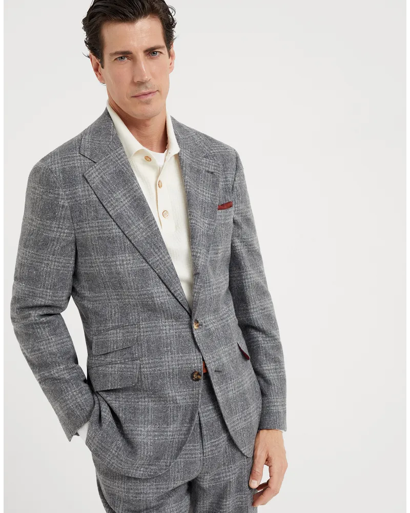 Brunello Cucinelli Einreihiger Blazer Grau