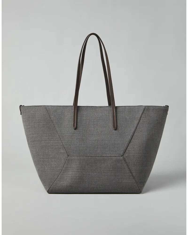 Brunello Cucinelli Shopper Grau