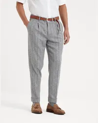 Brunello Cucinelli Bundfaltenhose Grau