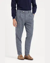 Brunello Cucinelli Bundfaltenhose Blau