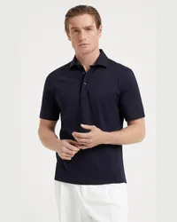 Brunello Cucinelli Poloshirt Blau