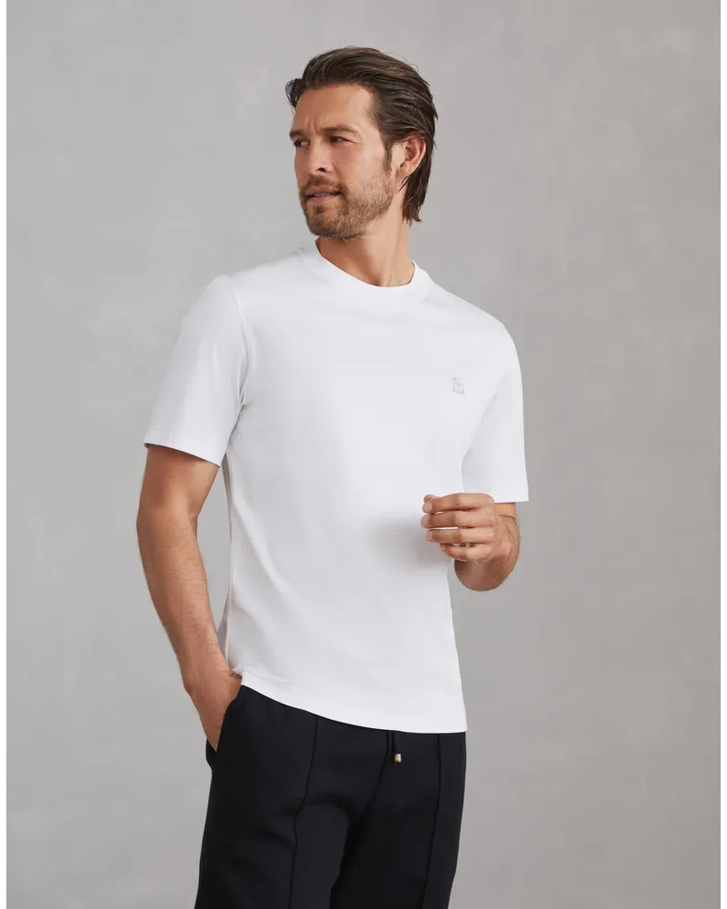 Brunello Cucinelli T-Shirt Weiß