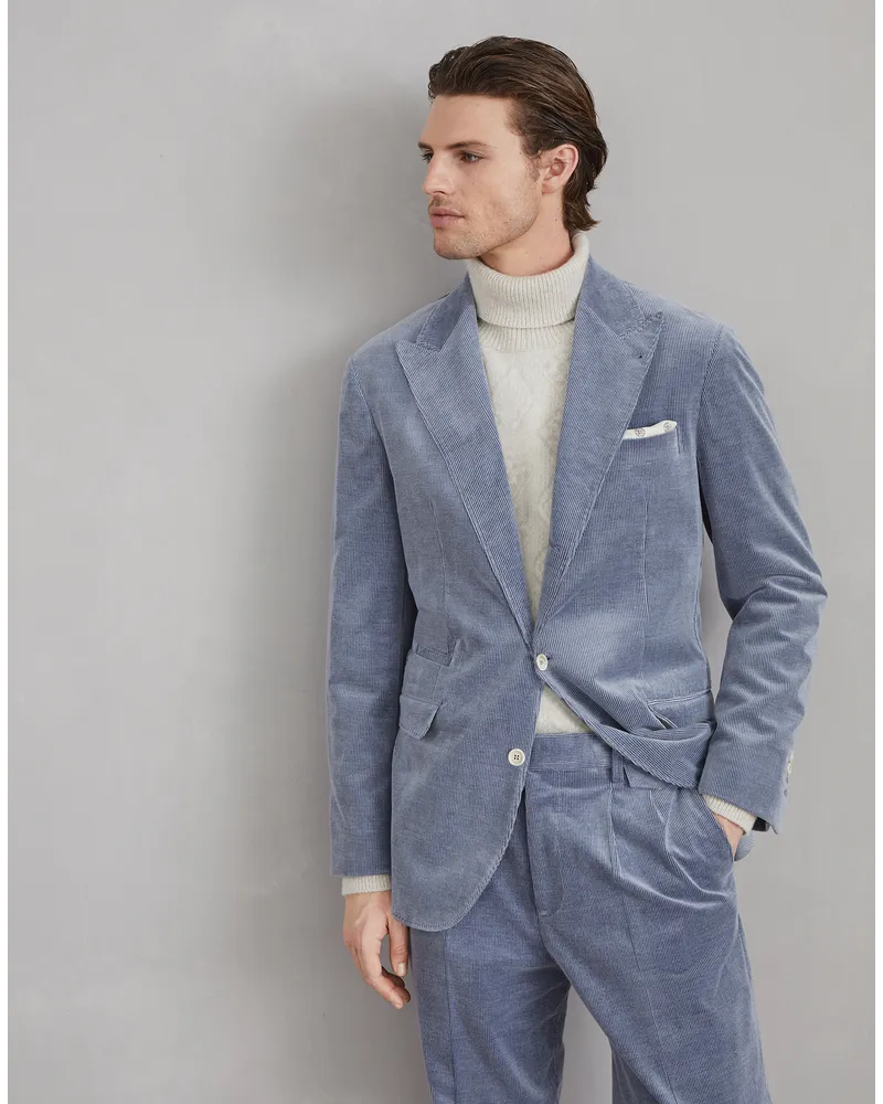 Brunello Cucinelli Einreihiger Blazer Blau