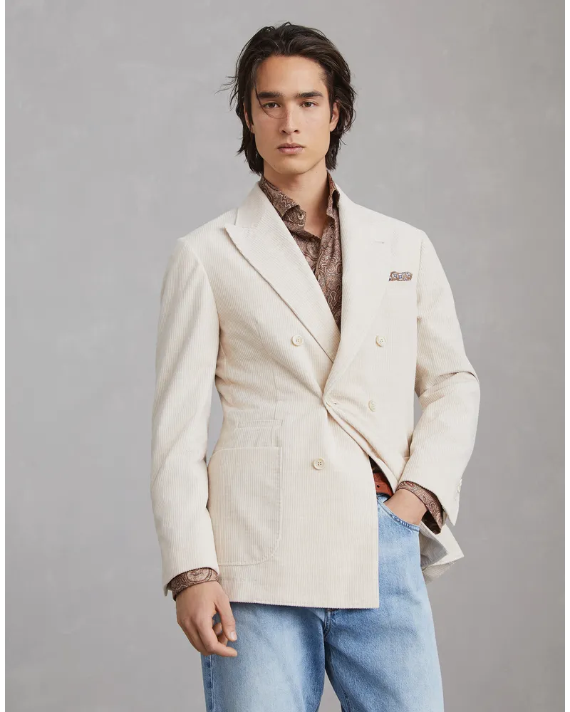 Brunello Cucinelli Eineinhalb-reihiger Blazer Beige