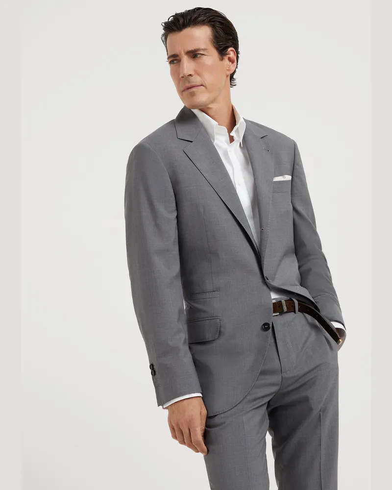 Brunello Cucinelli Einreihiger Blazer Grau