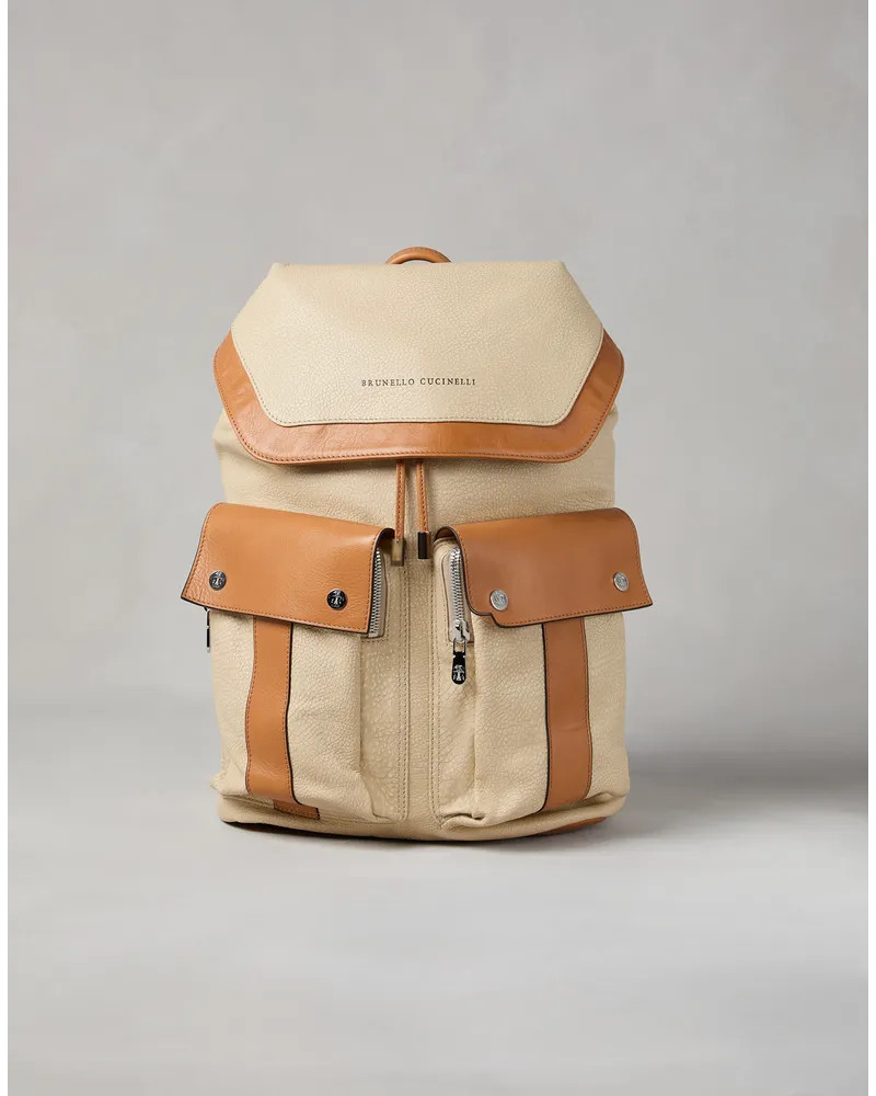 Brunello Cucinelli Rucksack Weiß