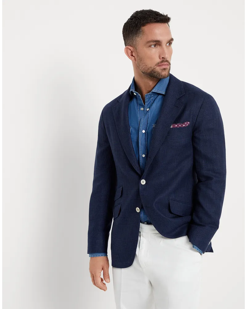 Brunello Cucinelli Einreihiger Blazer Blau