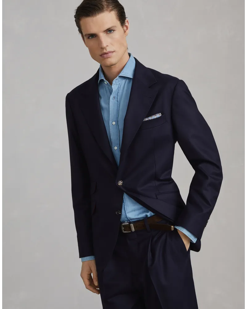 Brunello Cucinelli Einreihiger Blazer Blau