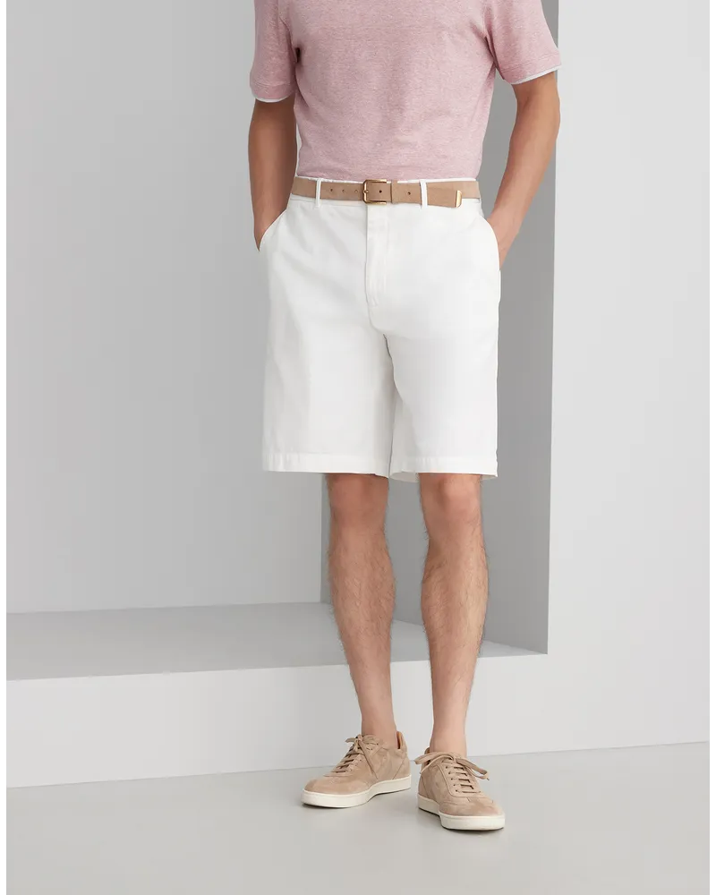 Brunello Cucinelli Bermuda-Shorts Weiß