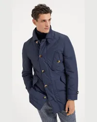 Brunello Cucinelli Parka Blau