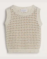 Brunello Cucinelli Pullover mit Rundhalsausschnitt Beige