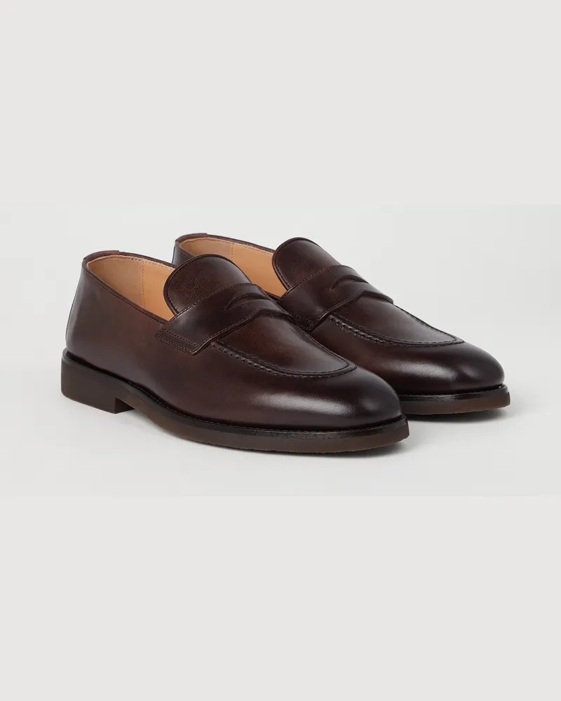 Brunello Cucinelli Penny-Loafers Braun