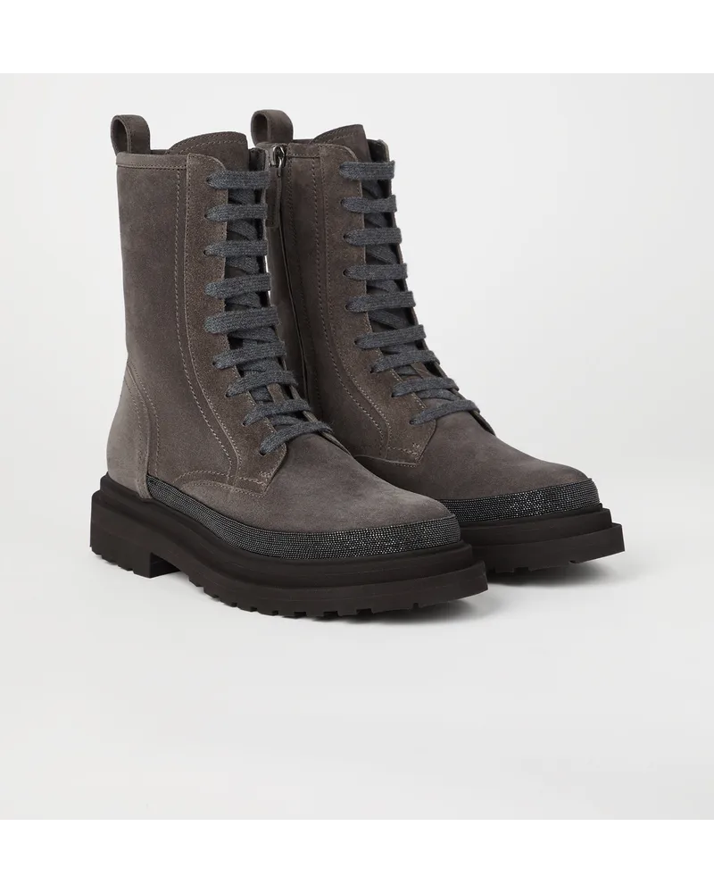 Brunello Cucinelli Boots Grau