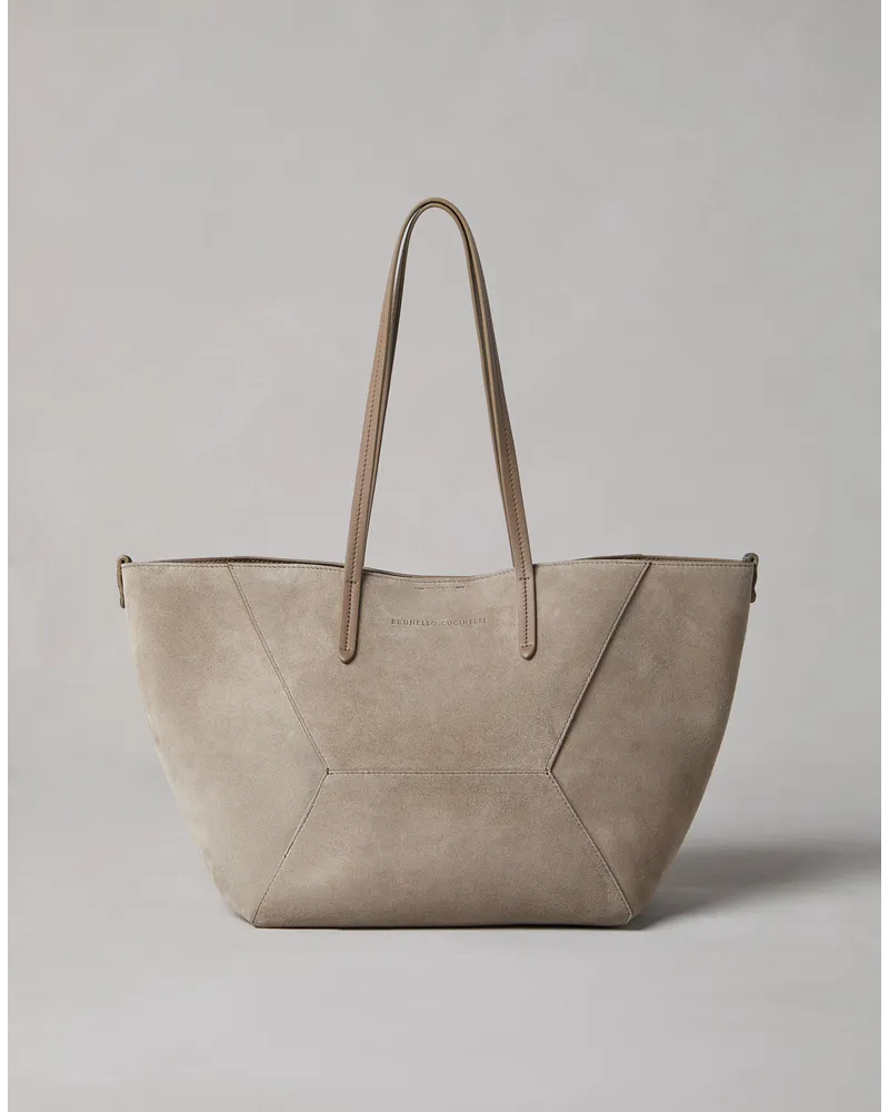 Brunello Cucinelli Shopper Grau