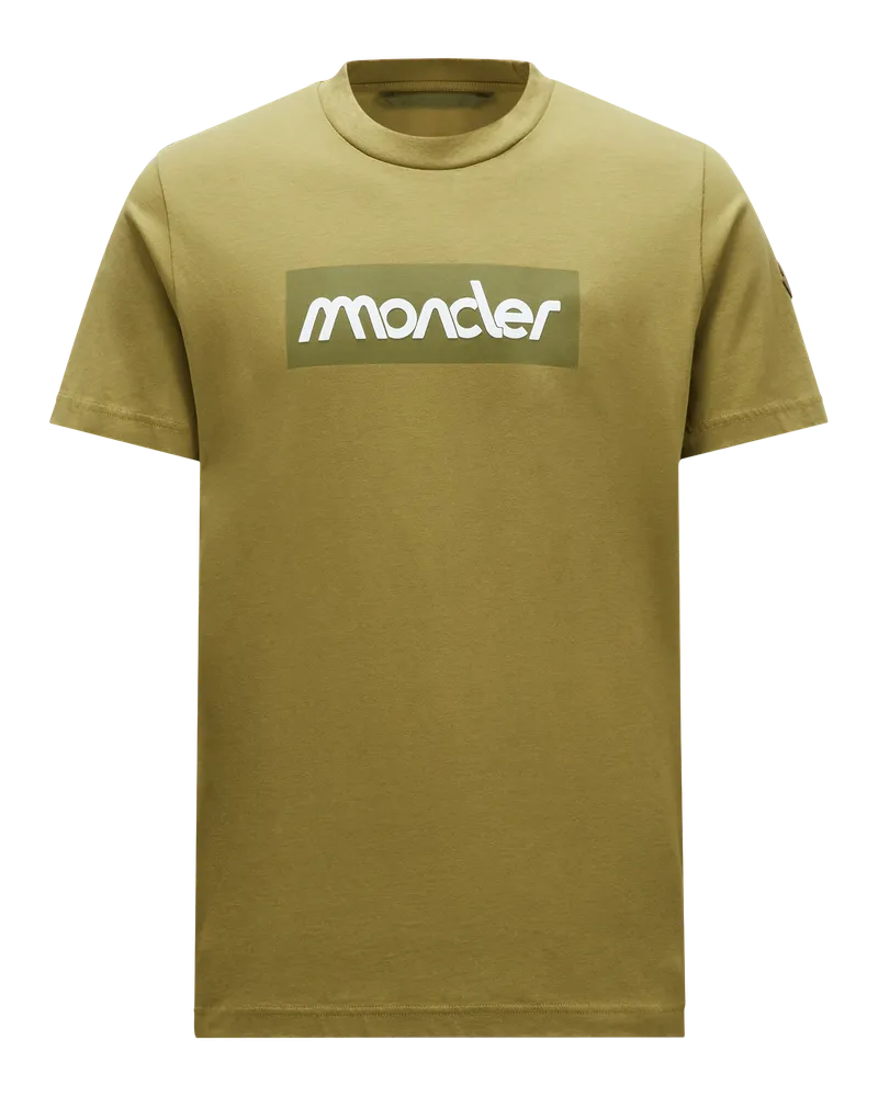 Moncler T-Shirt mit Logo Grün