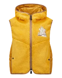 Moncler Fleece-Weste Gelb