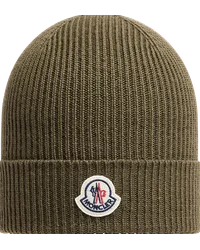 Moncler Beanie aus Wolle Grün