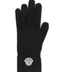 Moncler Handschuhe aus Wolle Schwarz