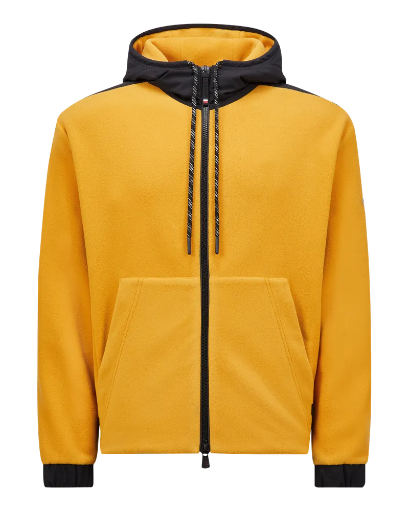 Moncler Kapuzenpullover mit Reißverschluss Gelb