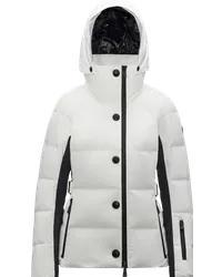 Moncler Guyane Kurze Daunenjacke Weiss