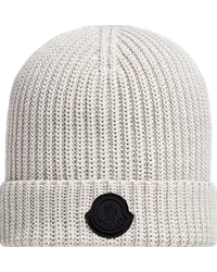 Moncler Beanie aus Baumwolle Grau