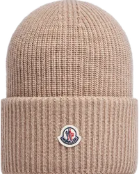 Moncler Mütze aus Wolle Beige