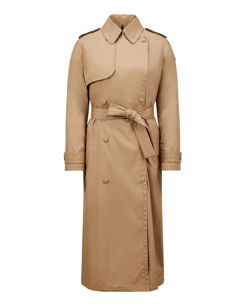 Moncler Barbetane Daunen Trenchcoat Beige