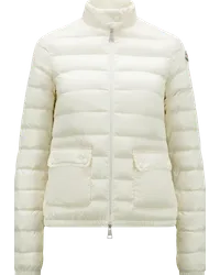 Moncler Lans kurze Daunenjacke Weiss