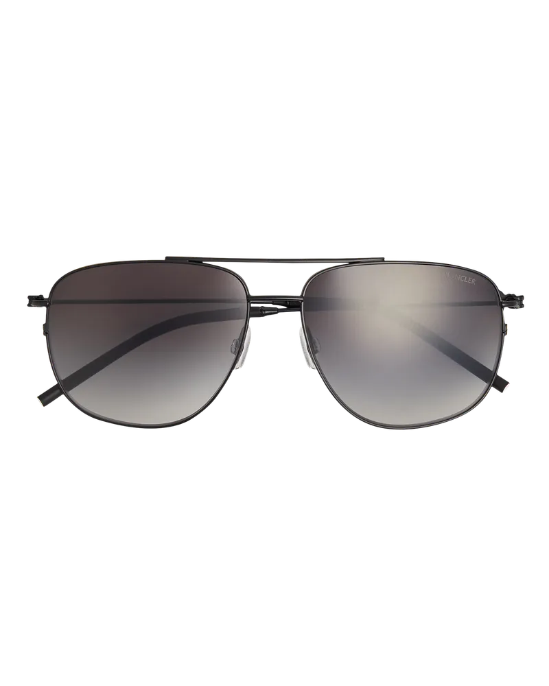 Moncler Alumni Pilotensonnenbrille Schwarz