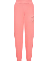 Moncler Jogginghose mit geprägtem Logo Pink