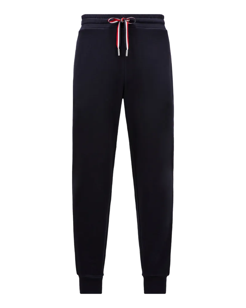 Moncler Sweatpants mit dreifarbigen Details Blau