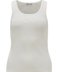 Moncler Embroidered Logo Tank Top Weiss