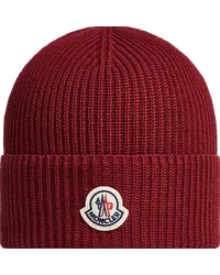 Moncler Beanie aus Baumwolle Rot